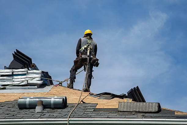 Professional Gutter Installation technician working in New London, PA